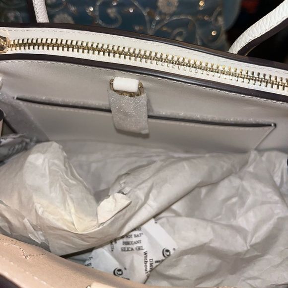 Kate Spade Striped Leather Satchel Crossbody - Picture 15 of 16